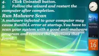 How to fix rundll error at startup