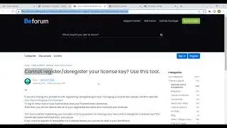 Cannot register/deregister your license key Solved 