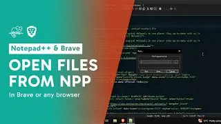 How to open files from Notepad++ in Brave or any browser | Tutorial