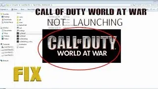 FIXED -Call of duty World at Not launching/Starting in WIN7,8,10,XP,Vista