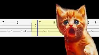 Miaw Miaw Miaw Sad Cat Song (Easy Ukulele Tabs Tutorial)