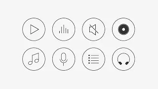 Learn How to Draw 8 Vector Music Icons in Adobe Illustrator | Dansky