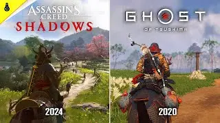 Assassin's Creed Shadows vs Ghost of Tsushima - Details and Physics Comparison