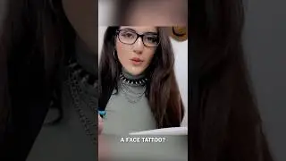 ASMR girl tattoos your face 👀 #shorts #shortsvideo #asmr