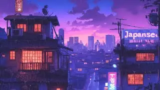 Retro Lofi Hip Hop Beats 🎭 1980s & 90s Nostalgic Vibes & Japanese Town Ambience 🌆 Lofi Rain Playlist