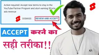 Youtube Shorts | YouTube shorts monetization Terms Accept kaise kare|Terms Accept Krne ka tarika