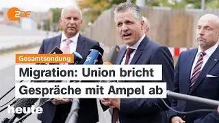 heute 19:00 Uhr vom 10.09.24 Kein Asylkompromiss in Berlin, Grenzkontrollen, Kritik am Haushalt 2025
