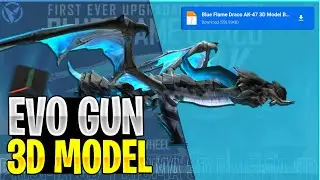 Blue Flame Draco AK-47 3D Model For Prisma 3D | Draco AK-47 3D Model By Vinny | Vinny