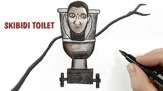 Рисуем Skibidi Toilet с руками щупальцами