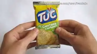 Крекер TUC Сметана та Цибуля Обзор Крекер ТУК Сметана и Лук