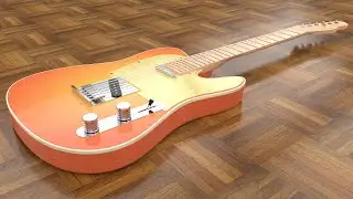 Rhino 8 Telecaster Rendering (part 3 of 4)