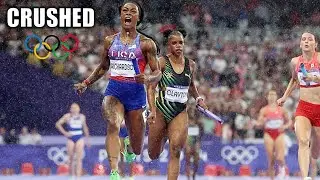 Sha'Carri Richardson UNLEASHES Furious Final 100 To Gold  || Women's 4x100 Relay - Paris Olympics