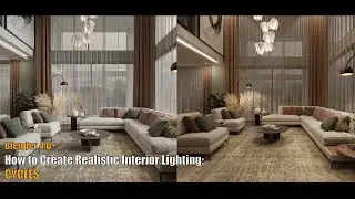 How to Create Realistic Interior Lighting in Blender || Light Groups