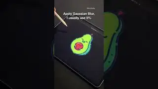 Fastest way to make stickers in Procreate! 🥑 