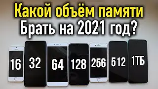 Объём памяти в смартфоне на 2021 год. Какой лучше выбрать?! 32, 64, 128, 256, 512 ГБ, 1 ТБ