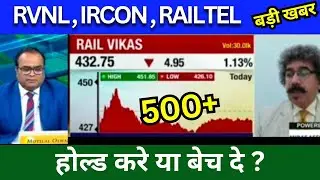 RVNL share news today, IRCON share news today, Railtel share news today, Target Tomorrow