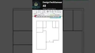 converting single line plan into double line plan in revit #architecture #tutorial