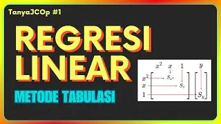 Cara Mudah Mencari Koefisien Regresi Linear Secara Manual | #TanyaJCOp 1