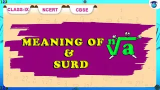 Number System | Meaning of Nth root of A | Surd  |Part 1 #Class9 #chapter1 #ncert #cbse