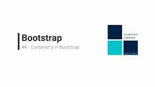 Bootstrap #4 - Container's in Bootstrap