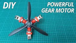 Making Powerful Gear Motor for RC Airplanes. Diy Radial Motor V1.0