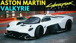 Cyberpunk 2077 - NEW ASTON MARTIN VALKYRIE (Cyberpunk 2077 Mods)