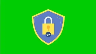 Cyber Security Lock 🔒 Animation Green screen video | Chroma Key 