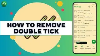 WhatsApp No Double Tick I How to Remove Double Tick on WhatsApp Message (2024)