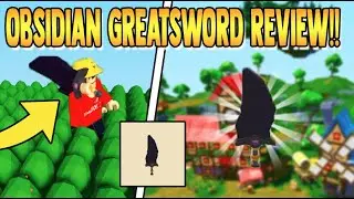 OBSIDIAN GREATSWORD *REVIEW* | Islands ROBLOX