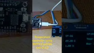 Temperature controller using dht11,esp8266 & OLED 