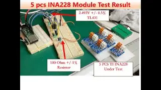 5個 INA228 模組 使用 0.1 歐姆感測電阻測試結果｜芸庭樹工作室