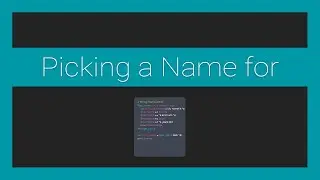 Picking a Name for my Programming Language