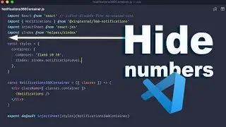 How to Hide or Show Line Numbers in Visual Studio Code 