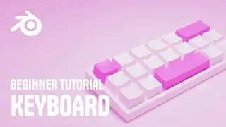Blender 3D Beginner Tutorial: Create a Simple Keyboard