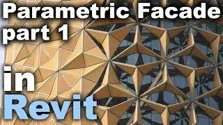 Al Bahar Parametric Facade Family in Revit Tutorial * Part 1 *