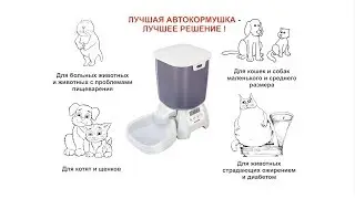 Автокормушка для кошек и собак CAT MATE C3000. Пример настройки на одно кормление в сутки.