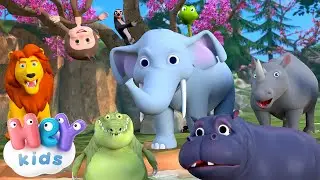 Jungla 🦁 Animale salbatice din jungla 🦜HeyKids - Cântece pentru copii