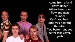 Men at work - Down under (LYRICS)