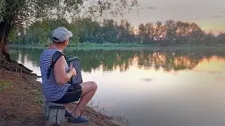 Вечер тихой песней, над рекой плывёт. Гармонь Чайка2.