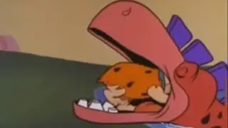 Dinosaur eats person (TF S01E11)