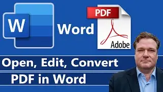 Edit PDF in Word - Office 365 Tutorial