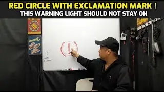 EXCLAMATION MARK WITH RED CIRCLE AROUND IT DASHBOARD WARNING LIGHT CAUSES