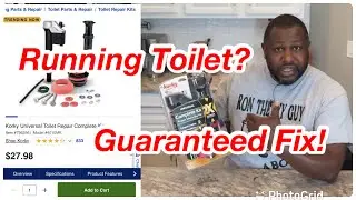 DIY | GUARANTEED Fix For A Running Toilet | Korky Universal Toilet Repair Complete Kit