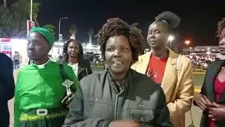 Mama Rabecca Lueth Wel live At JKIA airport