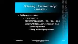 30c3 - An introduction to Firmware Analysis