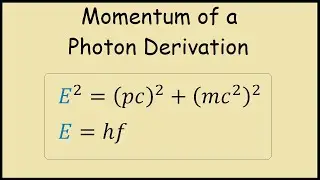 Momentum of a Photon Derivation (Steps)