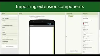 App Inventor: Import extension components