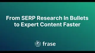 SEO AI Prompt: From SERP Research In Bullets to Expert Content Faster