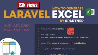 LARAVEL EXCEL EXPORT - FROM VIEW - GENERATE DATA IN EXCEL - LARAVEL