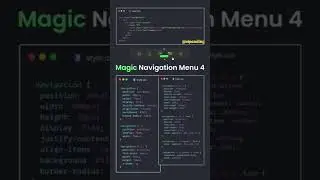 Creative Navigation bar | Magic Navigation | Beautiful bar | Navigation bar | Magic btn #navigation